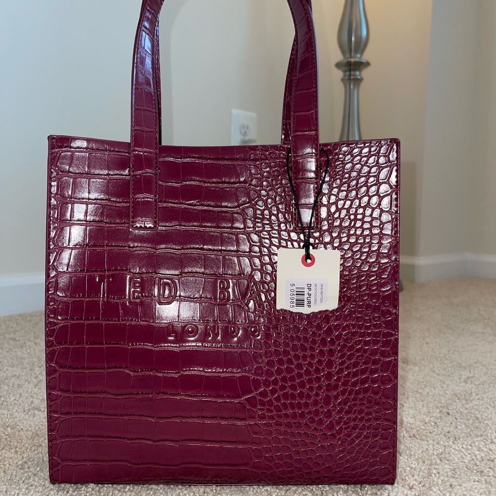 Ted Baker Icon Small Croc Embossed Tote